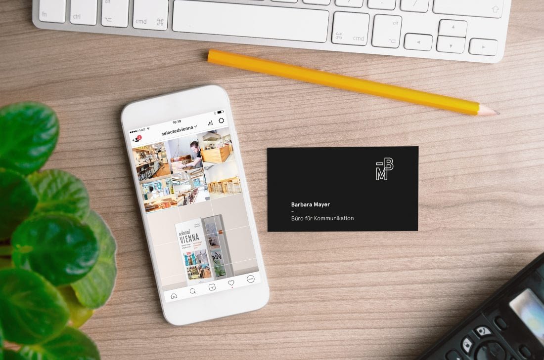Smartphone with Business Card